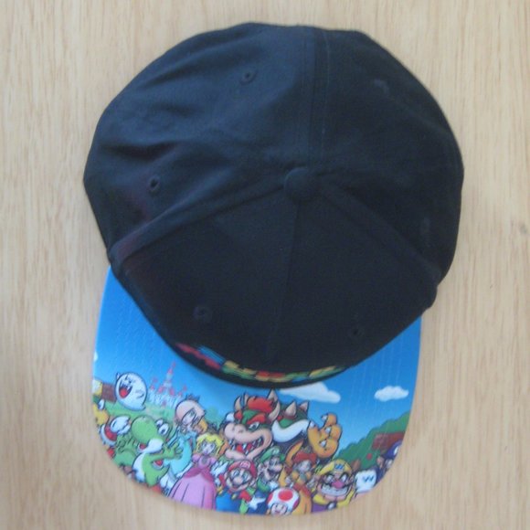 Nintendo Super Mario Embroidered Character Group Adjustable Snapback Cap Hat - Picture 7 of 12